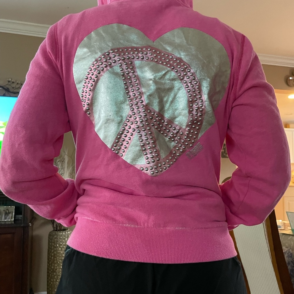 Victoria secret pink sweatshirt with hardware